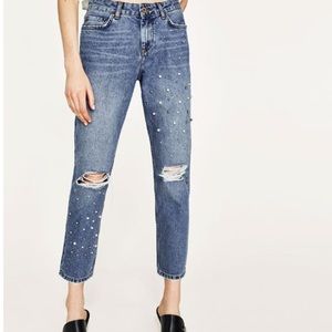 Kut From Kloth Pearl & Stud Embellishment Jeans 10